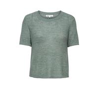 Kurzarmpullover ONLY "ONLSUNNY S/S PULLOVER NOOS KNT", Damen, Gr. S (36), grün (laurel wreath), Strick, Obermaterial: 55% Polyacryl, 45% Nylon, unifarben, modisch, regular fit normal, Rundhals, Kurzar