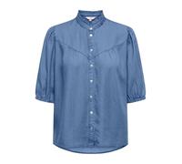 ONLY - ONLCHARIS LIFE 2/4 FRILL SHIRT WVN CC Medium Blue Denim - Gr. - S
