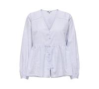 ONLY ONLNORA L/S V-NECK SHIRT NOOS WVN Damen | BRIGHT WHITE W BLUE RIBBON | XL