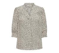 ONLY Bluse ONLRAYA 3/4 SHIRT WVN NOOS – Regular Fit, V-Ausschnitt, 100% Viskose – Cloud Dancer S