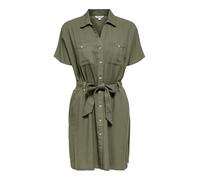 ONLY - ONLGOA SS LIN BL BELT SHIRT DRESS CC PNT Smokey Olive - Gr. - M