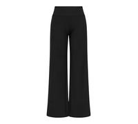 Schlupfhose ONLY "ONLCLEVER LIFE HW WIDE PANT PNT", Damen, Gr. S, Länge 32, schwarz, Interlock, Obermaterial: 94% Polyester, 6% Elasthan, unifarben, lang, Hosen Schlupfhose (92183401-S) schwarz