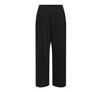 Only Damen Hose RAVENNA – Wide Leg, plissiert, elastischer Bund – Schwarz XL