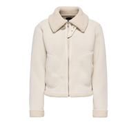 ONLY Teddyfelljacke "ONLKINGSTON" in Creme - Größe L | Damenjacken