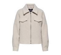 Bouclèjacke ONLY "ONLMALO BOUCLE JACKET OTW NOOS", Damen, Gr. M, beige (pumice stone detail:melange), Bouclé, Obermaterial: 100% Polyester, meliert, Jacken (21279519-M) pumice stone detail:melange