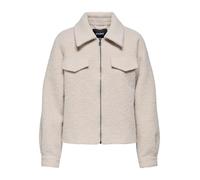 Bouclèjacke ONLY "ONLMALO BOUCLE JACKET OTW NOOS", Damen, Gr. XS, beige (pumice stone detail:melange), Bouclé, Obermaterial: 100% Polyester, meliert, Jacken (21279519-XS) pumice stone detail:melange