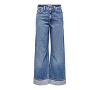 ONLY Female Jeans mit weitem Bein ONLHOPE Hohe Taille Weiter Beinschnitt Jeans
