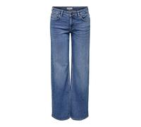 Only Wide Leg Jeans aus Baumwoll-Mix Modell 'JUDY' in Jeansblau, Größe S