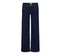 Low-rise-Jeans ONLY "ONLJUDY-O LW WIDE DNM RINSE TAI966", Damen, Gr. XL, N-Gr, dunkelblau denim, Denim/Jeans, Obermaterial: 99% Baumwolle, 1% Elasthan, unifarben, lang, Jeans, Baumwollmischung, low wa