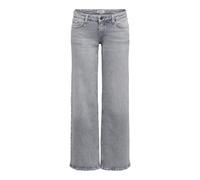 Low-rise-Jeans ONLY "ONLJUICY LW WIDE LEG DNM REA707 NOOS", Damen, Gr. 31, Länge 30, medium grau denim, Denim/Jeans, Obermaterial: 99% Baumwolle, 1% Elasthan, unifarben, lang, Jeans, Baumwollmischung,