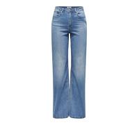 Only Wide Leg Jeans aus Baumwoll-Mix Modell 'JUICY-WAUW' in Jeansblau, Größe M/32