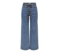 Only ONLMADISON HW BELT WIDE CROP DNM GUA Jeans blau in W30L32