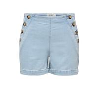 ONLY Female Jeans-Shorts ONLMADELINE Hohe Taille Normal geschnitten Jeans-Shorts