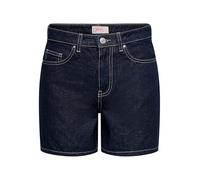 Jeansshorts ONLY "ONLPHINE", Damen, Gr. XL, N-Gr, dunkelblau denim detail:rinse, Denim/Jeans, Obermaterial: 64% Baumwolle, 30% Viskose, 6% Polyester, unifarben, regular fit kurz, Jeans Jeansshorts, Ba