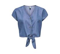 ONLY - ONLBEA SIESTA SS KNOT DNM SHIRT BJ medium blue denim - Gr. - L