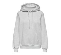 Kapuzensweatshirt ONLY "ONLDAZE L/S HOOD SWT NOOS", Damen, Gr. S, grau (light grau melange), Sweatware, Obermaterial: 78% Baumwolle, 22% Polyester, unifarben, regular fit hüftlang, Rippbündchen, Sweat