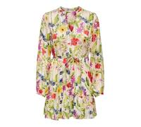 Only Tailliertes Freizeitkleid mit Effektgarn-Details Modell 'AVERY' in Ecru, Größe L