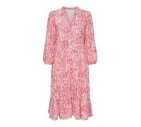 ONLY Damen Onlmilana 7/8 Dress WVN Noos Elegantes Kleid Mit V-Ausschnitt Und 7/8-Ärmeln Und Knopfverschluss, Cloud Dancer, X-Small