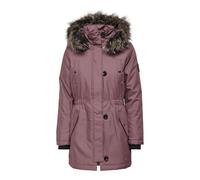 ONLY Shaped Fit Parka mit Label Patch Modell 'IRIS' in Mauve, Größe S