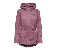 Parka ONLY "ONLLORCA LIFE CANVAS PARKA CC OTW", Damen, Gr. M, rose braun, Web, Obermaterial: 80% Polyester, 20% Baumwolle, unifarben, regular fit hüftlang, Jacken Parka, mit Kordelzug in der Taille (7