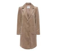 Only Regular Fit Cordmantel mit Reverskragen Modell 'ASTRID' in Taupe, Größe XS