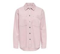 Hemdbluse ONLY "ONLMAIKO-BITTEN L/S CORD SHACKET CC PNT", Damen, Gr. S, burnished lila, Cord, Obermaterial: 100% Baumwolle, unifarben, loose fit normal, Blusen Hemdbluse, mit Brusttaschen, leicht ausg
