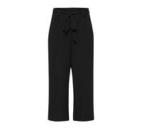 Only Palazzohose Winner – Culotte, Streifenmuster, elastischer Bund mit Kordelzug, Schwarz Gr. 40