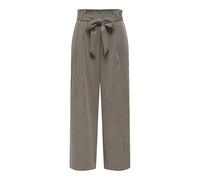 Only Wide Leg Bundfaltenhose aus Viskose-Mix Modell 'MARSA' in Taupe Melange, Größe S