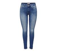 ONLY Female Skinny Jeans ONLBlush Life Mid Skinny Fit Jeans, Farbe:Blau, Jeans/Hosen Neu:XS / 34L