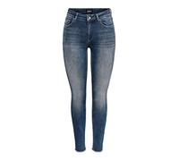 Only Damen Jeans ONLBLUSH LIFE MID SK ANK RW REA422 - Skinny Fit - Blau -Special Blue Grey Denim XL/30, Special Blue Grey Denim (15216970)