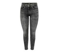 Skinny-fit-Jeans ONLY "ONLBLUSH MID SK ANKLE RW DNM DOT227 NOOS" Gr. S (36), Länge 30, blau (dark grey denim) Damen Jeans (23111019-S) dark grey denim