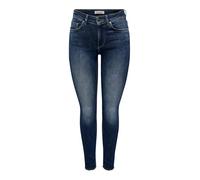 Only Skinny Jeans BLUSH – Baumwoll-Mix, Skinny Fit, mittlere Taille – Dunkelblau XS/30