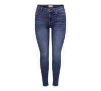Skinny-fit-Jeans ONLY "ONLPOWER MID SK PUSHUP DNM TAI012 NOOS" Gr. XS (34), Länge 32, blau (dark blue denim) Damen Jeans (94039318-XS) dark blue denim