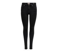 ONLY Damen Jeans 'ONLPower Mid Push Up Skinny Fit' black denim, Größe S, 4325895 Black Denim 27