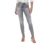Only Damen Jeans Onlwauw Life Mid Sk Bb Bj694 Noos 15223167 Grau