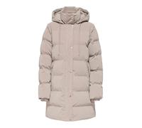 Steppmantel ONLY "ONLDIXIE LIFE 2IN1 PUFFER COAT CC OTW", Damen, Gr. M, string, Web, Obermaterial: 100% Polyester, unifarben, regular fit, Rippbündchen, Mäntel Steppmantel (37217043-M) string