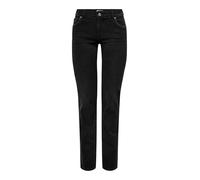 ONLY Female Straight Fit Jeans Onlalicia Medium Waist Straight Cut Jeans, Washed Black, 29W x 32L, Schwarz - Washed Black, 29 W/32 L