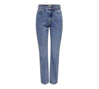 ONLY Female Straight-Fit Jeans ONLBILLIE Hohe Taille Gerade geschnitten Jeans
