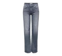 Only Jeans ONLBLUSH MID STRAIGHT DNM REA558 – Mittlere Taille, Straight – Damen Gr. L L32 Blau