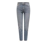 Only Straight Fit Jeans aus Baumwoll-Mix Modell 'EMILY' in Hellblau, Größe 28/32