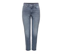 ONLY Female Straight-Fit Jeans ONLEMILY Hohe Taille Gerade geschnitten Knöchellang Jeans