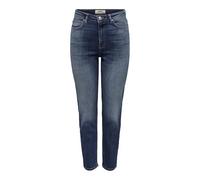 ONLY Female Straight-Fit Jeans ONLEMILY Hohe Taille Gerade geschnitten Knöchellang Jeans
