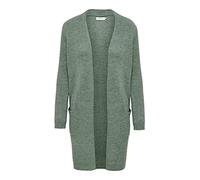 ONLY Female Strickjacke - Damen Cardigan lang Taschen, Farbe:Grün, Größe:M
