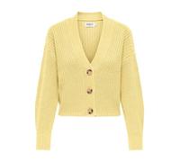Only Strickjacke ONLCAROL NICE Damen Sunlight Gr. XL – 100% Polyacryl, V‑Ausschnitt, Regular Fit