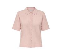 Strickjacke ONLY "ONLELMA POLO S/S CARDIGAN KNT NOOS", Herren, Gr. S, cradle pink, Strick, Obermaterial: 70% Baumwolle, 30% Polyester, unifarben, normal, Strickjacken Strickjacke (32243566-S) cradle p