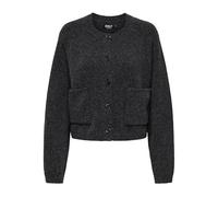 Only Strickjacke ONLPIEMONTE L/S CARDIGAN KNT NOOS Damen Regular Fit dunkelgrau melange Gr. L