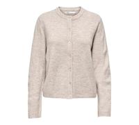 Strickjacke ONLY "ONLSIMONI L/S O-NECK CARDIGAN KNT NOOS", Damen, Gr. M, pumice stone detail:melange, Strick, Obermaterial: 74% Polyacryl, 24% Polyester, 2% Elasthan, meliert, Modisch, relaxed fit nor