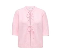 Only Strickjacke ONLSIMONI 2/4 BOW CARDIGAN – Schnürungen, Rosa, Gr. XS