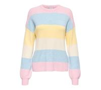 ONLY Strickpullover Onlatia L/S Stripe KNT Noos rosa XL