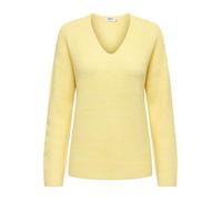 ONLY "ONLCAMILLA V-NECK L/S PULLOVER KNT NOOS" (58683826-S) mellow gelb detail:melange